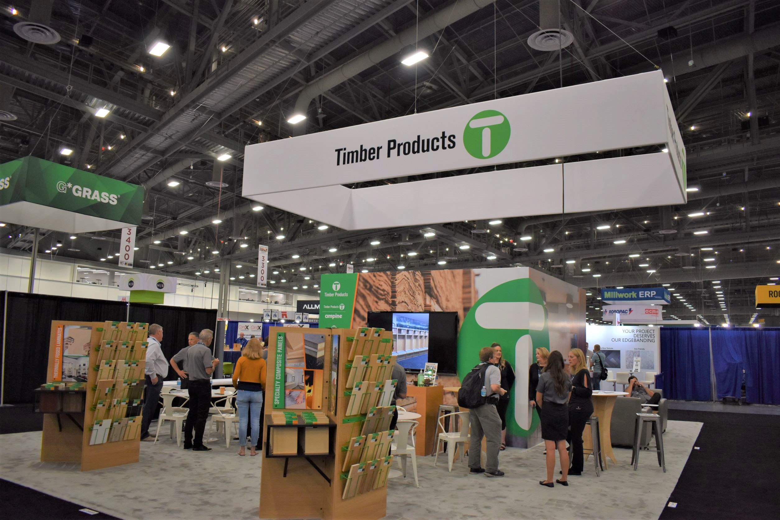 Timber Products tradeshow booth at AWFS